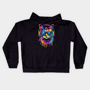 Cat DJ Spin-off Kids Hoodie